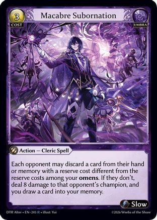 Macabre Subornation (245) - Distorted Reflections Alter Edition Foil