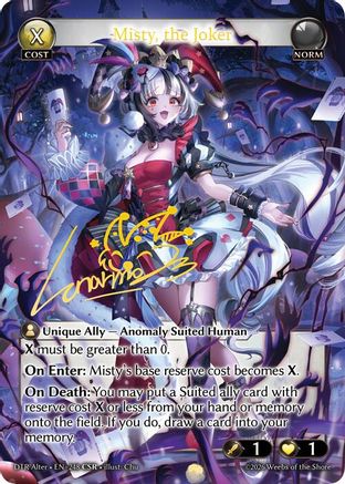 Misty, the Joker (CSR) (248) - Distorted Reflections Alter Edition Foil