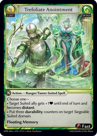 Trefoliate Anointment (273) - Distorted Reflections Alter Edition Foil