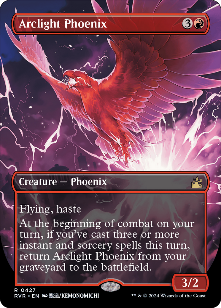 Arclight Phoenix (Anime Borderless) (RVR-427) - Ravnica Remastered (Borderless) Foil