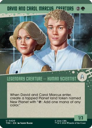 David and Carol Marcus, Creators (Showcase) (TRK-420) - Star Trek Foil