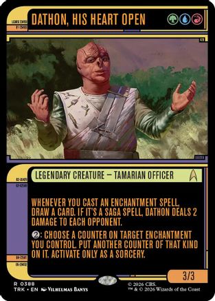 Dathon, His Heart Open (Showcase) (TRK-388) - Star Trek Foil