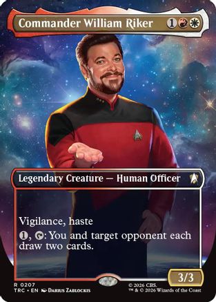 Commander William Riker (Borderless) (TRC-207) - Commander: Star Trek