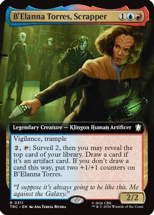 B'Elanna Torres, Scrapper (Extended Art) (TRC-311) - Commander: Star Trek