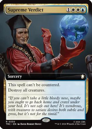 Supreme Verdict (Extended Art) (TRC-330) - Commander: Star Trek