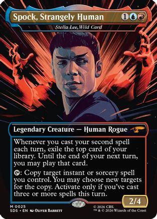 Spock, Strangely Human - Stella Lee, Wild Card (Borderless) (SDS-025) - Star Trek: Stardates Foil