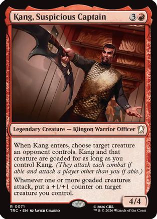 Kang, Suspicious Captain (Surge Foil) (TRC-071) - Commander: Star Trek Foil