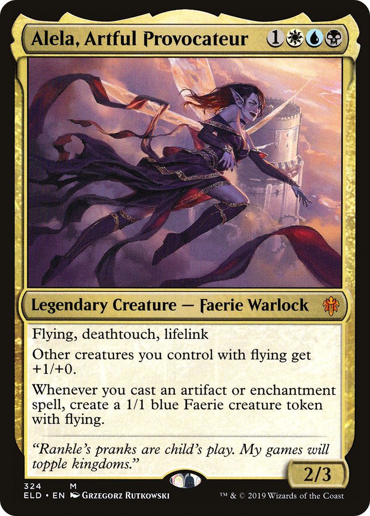 Alela, Artful Provocateur (ELD-324) - Throne of Eldraine Foil