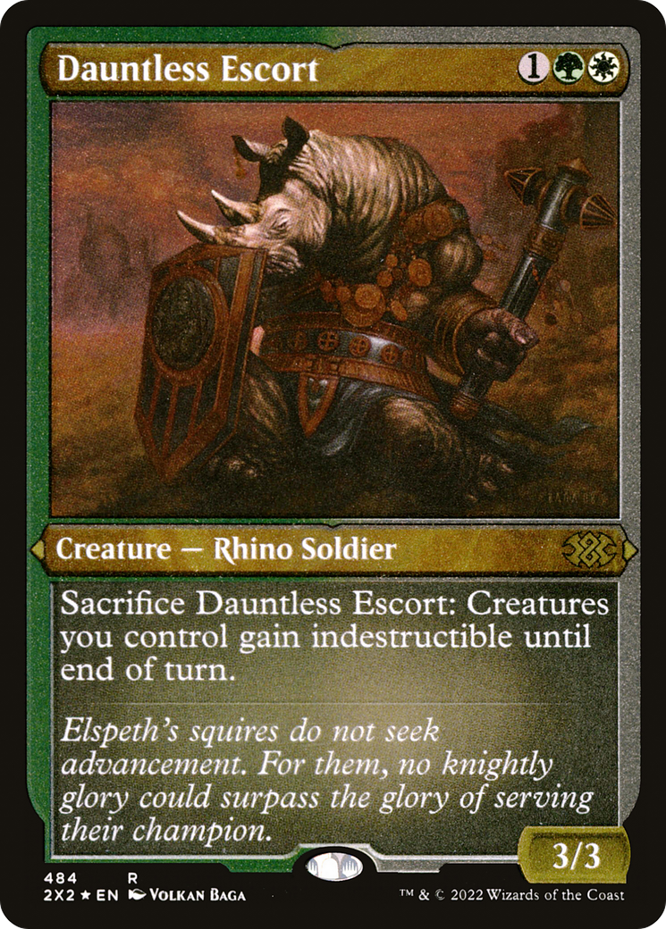Dauntless Escort (2X2-484) - Double Masters 2022 Foil