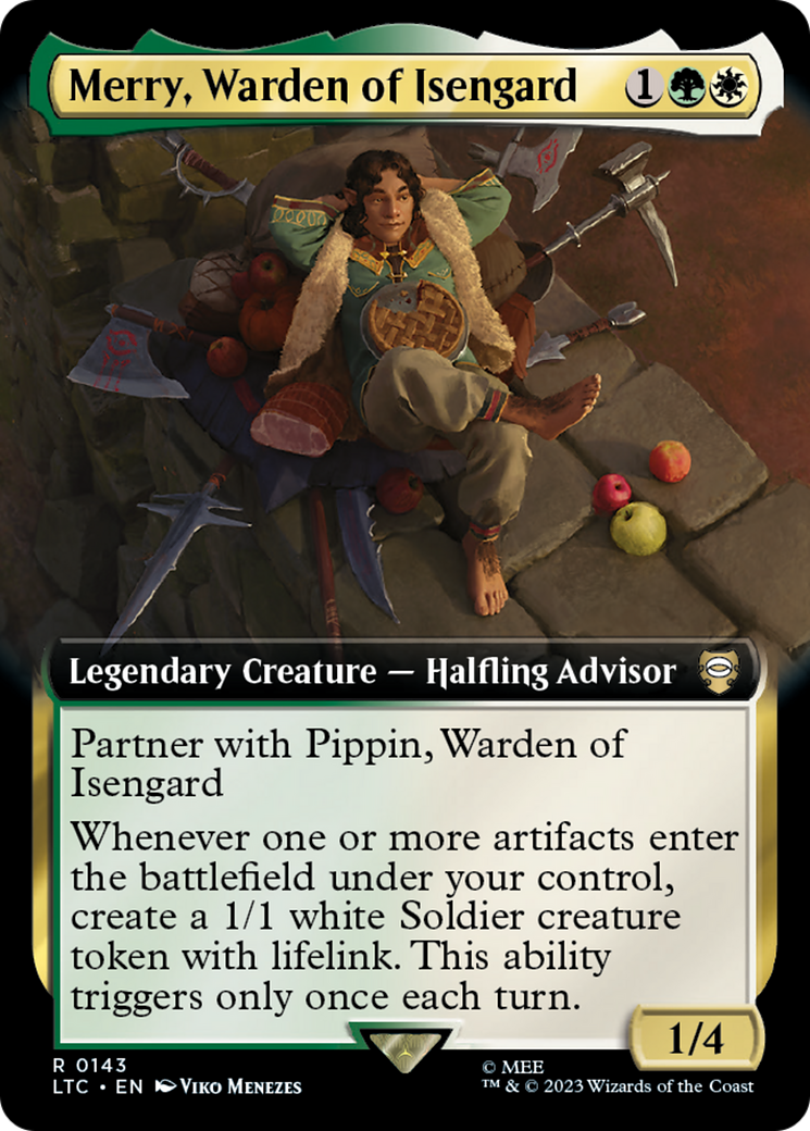Merry, Warden of Isengard (Extended Art) (LTC-143) - Tales of Middle-earth Commander: (Extended Art)