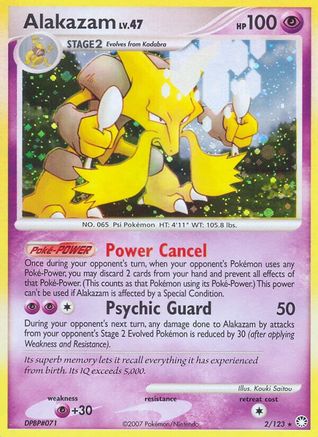 Alakazam 002/123 - Holofoil Mysterious Treasures - Holo Rare