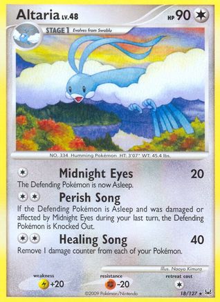 Altaria 018 - Reverse Holofoil Platinum - Rare