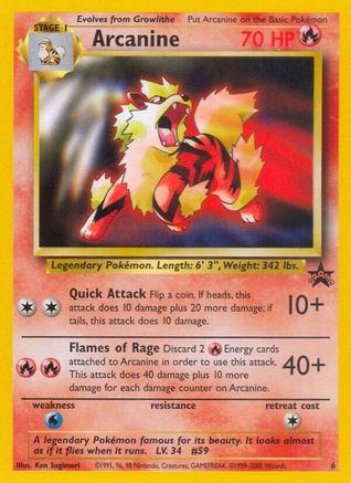Arcanine 006/53 WoTC Promo - Promo