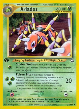 Ariados 027/111 - Unlimited Neo Genesis - Uncommon