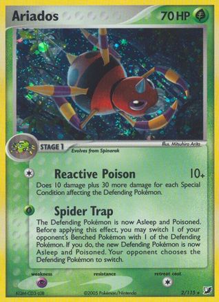 Ariados 002 - Holofoil Unseen Forces - Holo Rare