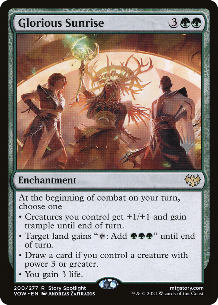 Glorious Sunrise (PPDMU-200) - Innistrad: Crimson Vow Promos Foil