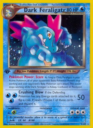 Dark Feraligatr 005 - Unlimited Holofoil Neo Destiny - Holo Rare