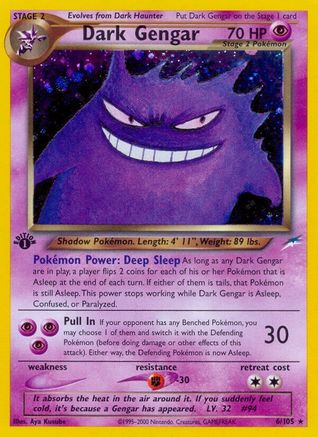 Dark Gengar 006 - Unlimited Holofoil Neo Destiny - Holo Rare