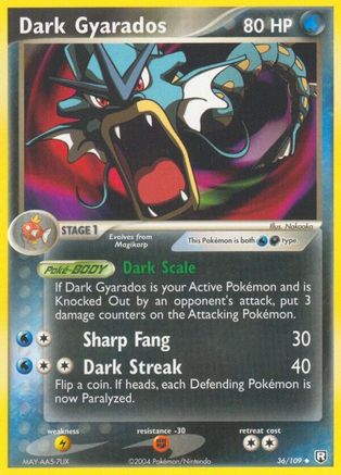 Dark Gyarados 036/109 Team Rocket Returns - Uncommon
