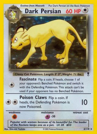 Dark Persian 006 - Reverse Holofoil Legendary Collection - Holo Rare