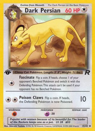 Dark Persian 042/82 - Unlimited Team Rocket - Uncommon
