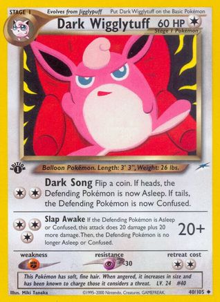 Dark Wigglytuff 040/105 - 1st Edition Neo Destiny - Uncommon