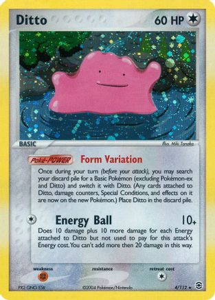 Ditto 004 - Reverse Holofoil FireRed & LeafGreen - Holo Rare