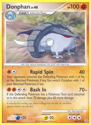Donphan 048 - Reverse Holofoil Secret Wonders - Uncommon