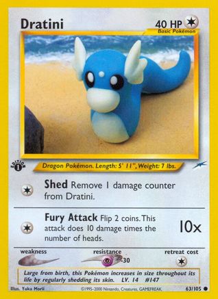 Dratini 063/105 - 1st Edition Neo Destiny - Common