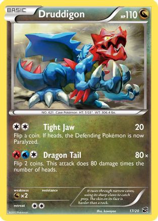 Druddigon 017/20 - Holofoil Dragon Vault - Holo Rare