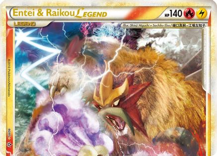 Entei & Raikou Legend (top) 090  - Holofoil Unleashed - Ultra Rare