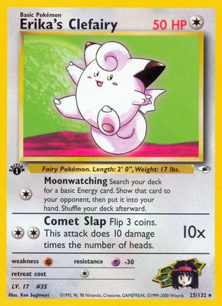 Erika's Clefairy 025/132 - Unlimited Gym Heroes - Rare