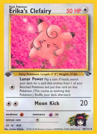 Erika's Clefairy 040/132 - Unlimited Gym Challenge - Uncommon