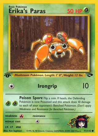 Erika's Paras 071/132 - Unlimited Gym Challenge - Common