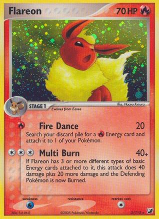 Flareon 005 - Holofoil Unseen Forces - Holo Rare