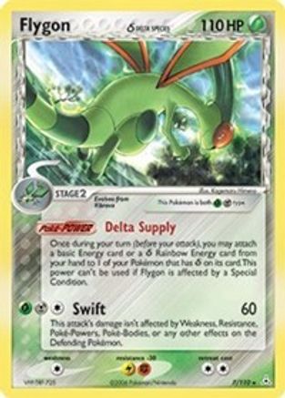 Flygon (Delta Species) 007/110 - Reverse Holofoil Holon Phantoms - Holo Rare