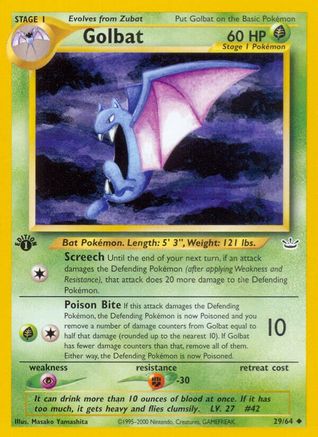 Golbat 029/64 - Unlimited Neo Revelation - Uncommon