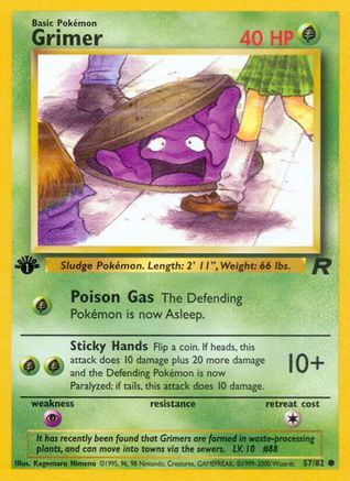 Grimer 057/82 - 1st Edition Team Rocket - Common