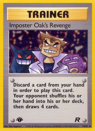 Imposter Oak's Revenge 076/82 - Unlimited Team Rocket - Uncommon