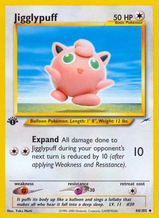 Jigglypuff 044/105 - Unlimited Neo Destiny - Uncommon
