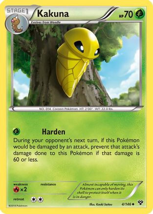 Kakuna 004 XY Base Set - Uncommon