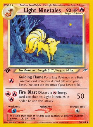 Light Ninetales 050/105 - Unlimited Neo Destiny - Uncommon