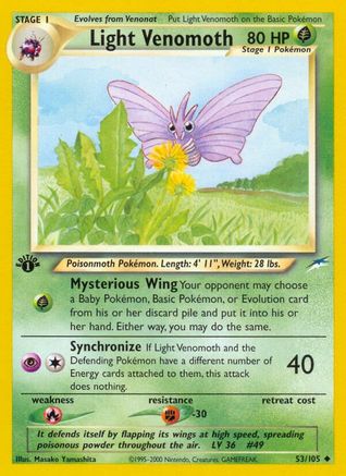 Light Venomoth 053/105 - Unlimited Neo Destiny - Uncommon