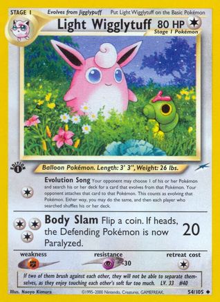 Light Wigglytuff 054/105 - Unlimited Neo Destiny - Uncommon