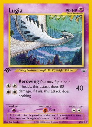 Lugia 020/64 - Unlimited Neo Revelation - Rare