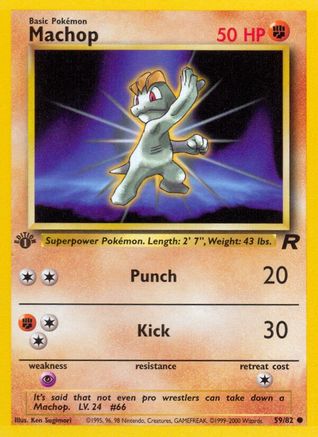 Machop 059/82 - Unlimited Team Rocket - Common