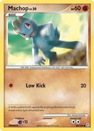 Machop 086 - Reverse Holofoil Diamond and Pearl - Common