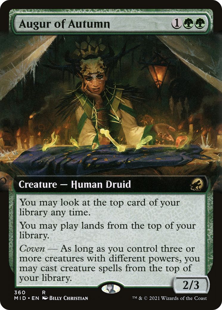 Augur of Autumn (Extended Art) (MID-360) - Innistrad: Midnight Hunt: (Extended Art) Foil