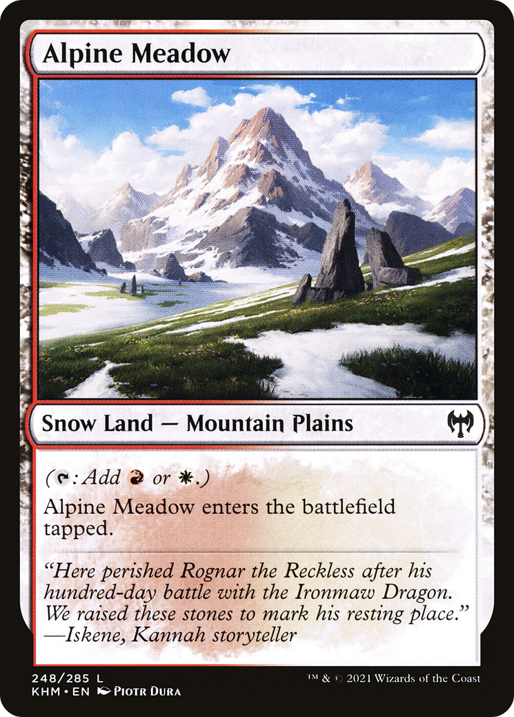 Alpine Meadow (KHM-248) - Kaldheim: (snow)