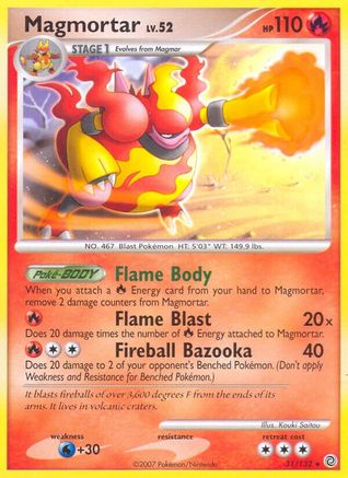 Magmortar 031 - Reverse Holofoil Secret Wonders - Rare